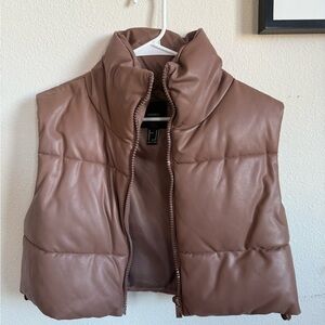 Brown Puffer Vest